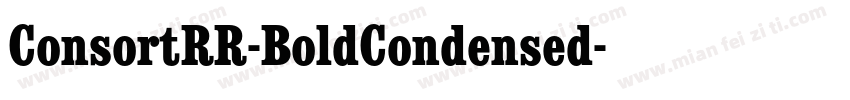ConsortRR-BoldCondensed字体转换