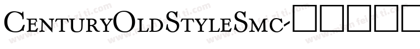 CenturyOldStyleSmc字体转换