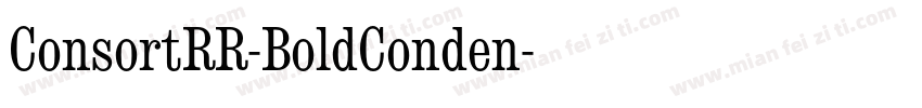 ConsortRR-BoldConden字体转换