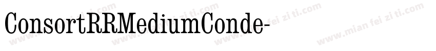 ConsortRRMediumConde字体转换