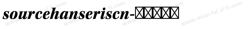 sourcehanseriscn字体转换