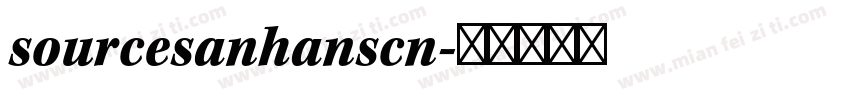 sourcesanhanscn字体转换