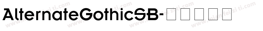 AlternateGothicSB字体转换