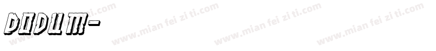 Dodum字体转换