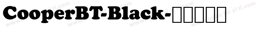 CooperBT-Black字体转换