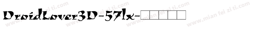 DroidLover3D-57lx字体转换