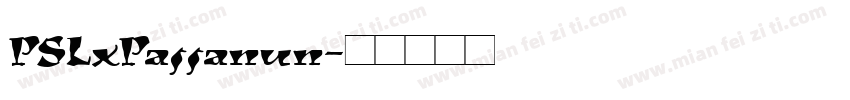 PSLxPassanun字体转换