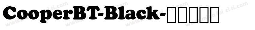 CooperBT-Black字体转换