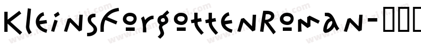 KleinsForgottenRoman字体转换
