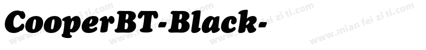 CooperBT-Black字体转换