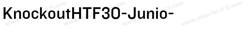 KnockoutHTF30-Junio字体转换