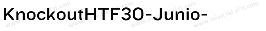 KnockoutHTF30-Junio字体转换