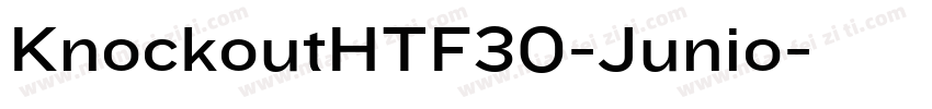 KnockoutHTF30-Junio字体转换