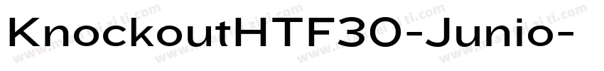 KnockoutHTF30-Junio字体转换