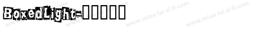 BoxedLight字体转换