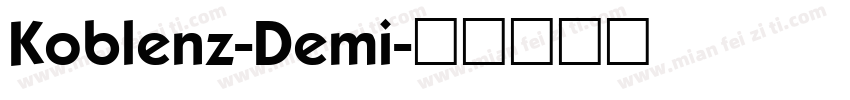 Koblenz-Demi字体转换