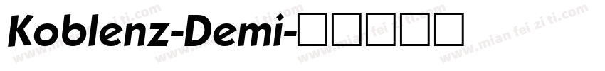 Koblenz-Demi字体转换