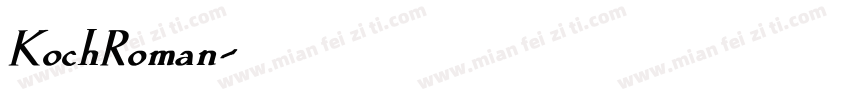 KochRoman字体转换