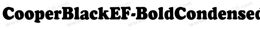 CooperBlackEF-BoldCondensed字体转换