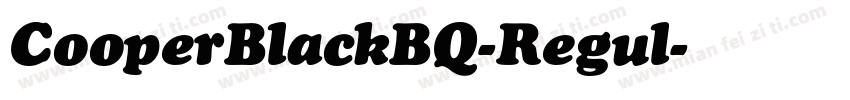CooperBlackBQ-Regul字体转换