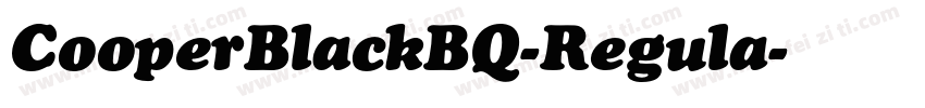 CooperBlackBQ-Regula字体转换