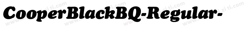 CooperBlackBQ-Regular字体转换