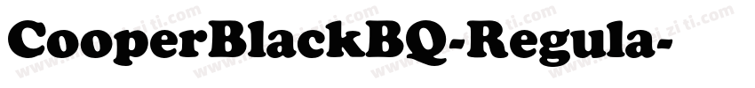 CooperBlackBQ-Regula字体转换