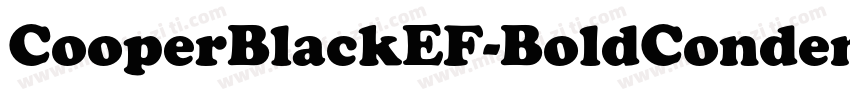 CooperBlackEF-BoldCondensed字体转换