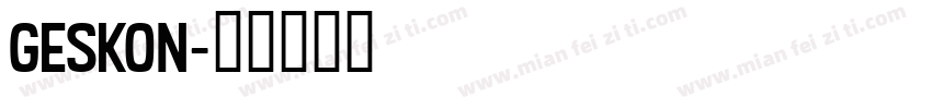 Geskon字体转换