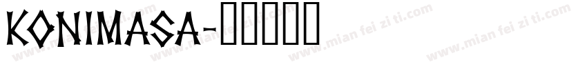 Konimasa字体转换