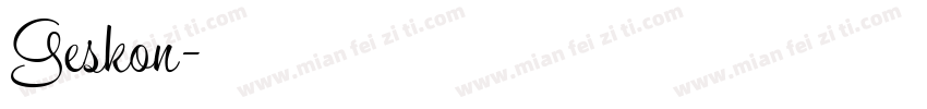 Geskon字体转换