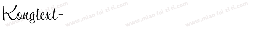 Kongtext字体转换