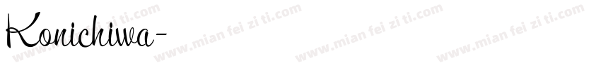 Konichiwa字体转换