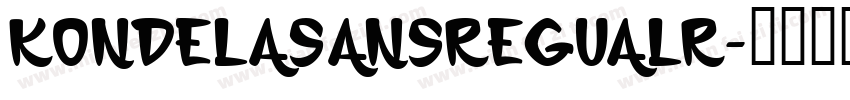kondelasansregualr字体转换