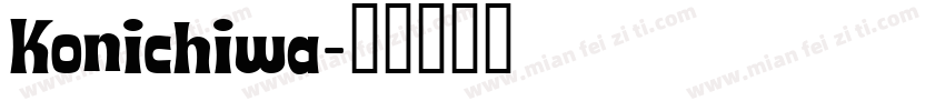 Konichiwa字体转换
