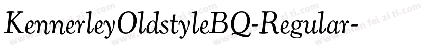 KennerleyOldstyleBQ-Regular字体转换
