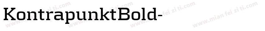 KontrapunktBold字体转换