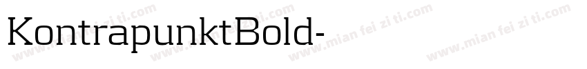 KontrapunktBold字体转换