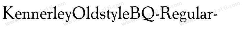 KennerleyOldstyleBQ-Regular字体转换