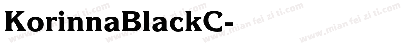 KorinnaBlackC字体转换