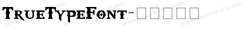 TrueTypeFont字体转换