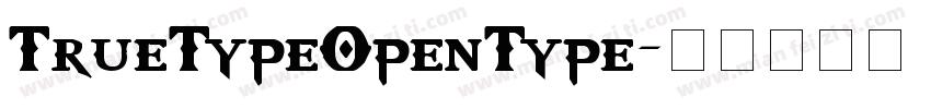 TrueTypeOpenType字体转换