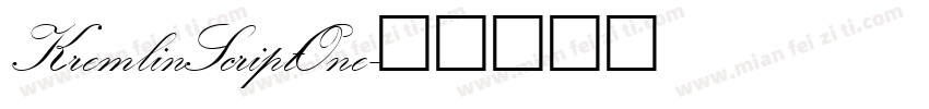 KremlinScriptOne字体转换