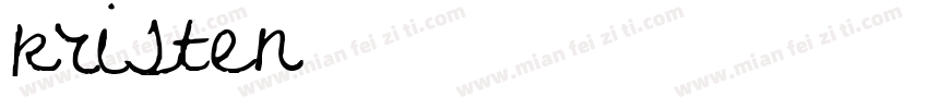 kristen字体转换