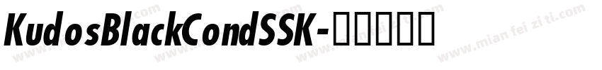 KudosBlackCondSSK字体转换
