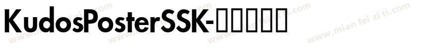KudosPosterSSK字体转换