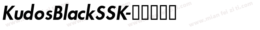KudosBlackSSK字体转换