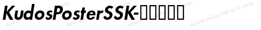 KudosPosterSSK字体转换