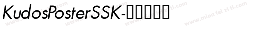 KudosPosterSSK字体转换