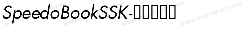 SpeedoBookSSK字体转换